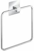 Wieszaki łazienkowe - Wenko Turbo-Loc 23851100 pierścień na ręczniki ze stali nierdzewnej Quadro, mocowanie bez wiercenia, stal nierdzewna, 16,5 x 19,5 x 3,5 cm, chrom - miniaturka - grafika 1