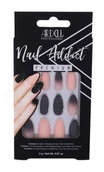 Sztuczne paznokcie i akcesoria - Ardell Nail Addict Premium zestaw zestaw Black Stud & Pink Ombre - miniaturka - grafika 1