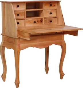 vidaXL Sekretarzyk, 78 x 42 x 103 cm, lite drewno mahoniowe - Konsole i sekretarzyki - miniaturka - grafika 2