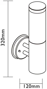 Luxform Global B.V. Luxform Solarny kinkiet LED Idaho, srebrny, 39145 - Lampy ścienne - miniaturka - grafika 2