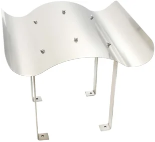 vidaXL Nasada kominowa ze stali nierdzewnej, srebrna vidaXL - Akcesoria kominkowe - miniaturka - grafika 2