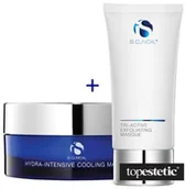 Zestawy kosmetyków damskich - iS Clinical Zabieg Smooth &amp; Soothe Facial ZESTAW Profesjonalna maska żelowa do użytku domowego 120 g + Maseczka eksfoliująca 120 g - miniaturka - grafika 1