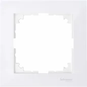 Klawisze i ramki - Schneider Merten-Ramka-M-Pure-1-krotna-biały-polarny MTN4010-3619 - miniaturka - grafika 1