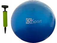 Piłki do ćwiczeń - Piłka Gimnastyczna Do Ćwiczeń Fitness 75CM Pompka - miniaturka - grafika 1