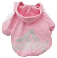 Ubranka dla psów - Adidog Bluza Dla Psa Ubranko Dres Róż Różowe L - miniaturka - grafika 1