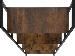 tectake Regał drabinkowy Newcastle - industrialny ciemny 404146 - Regały - miniaturka - grafika 4