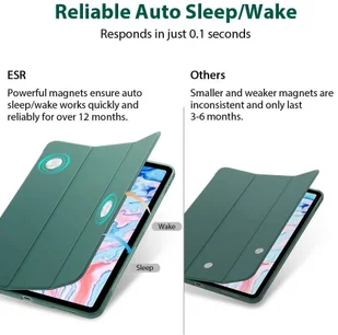 ESR Etui Rebound Slim do iPad Air 4 2020 Silver Grey - Etui do tabletów - miniaturka - grafika 2