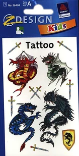 Avery Zweckform Tatuaże - smoki - Zabawki kreatywne - miniaturka - grafika 2