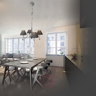 Näve Kolor antyczny szary lampa wisząca Susana - Lampy sufitowe - miniaturka - grafika 3