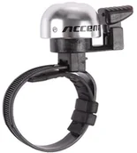 Dzwonki do roweru - ACCENT Dzwonek rowerowy Ding srebrny reg.obejma (610-06-982_ACC) - miniaturka - grafika 1