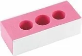 Peggy Sage Ergonomic Buffing Block dwustronny blok polerski do paznokci różowy 1szt - Lakiery do paznokci - miniaturka - grafika 2