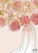 Wyposażenie pokoiku dziecięcego - Obraz Komar Sleeping Beauty Roses WB052 WB052 - miniaturka - grafika 1