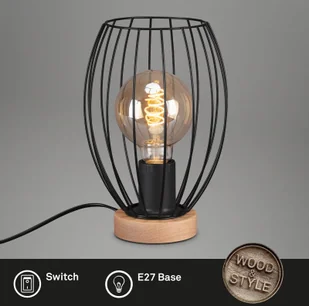 Briloner Lampa stołowa Waktu, klosz z prostymi rozpórkami - Lampy stojące - miniaturka - grafika 4