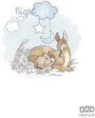 Wyposażenie pokoiku dziecięcego - Obraz Komar Bambi Good Night WB012 WB012 - miniaturka - grafika 1