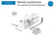 Nogi i stelaże do wanien - Schedpol Nośnik do wanien prostokątnych 120-170x75x55cm 1.029-led 1.029LED - miniaturka - grafika 1