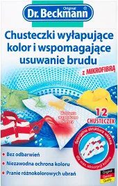 Dr. Beckmann Dr.Beckmann Chusteczki wyłapujące kolor Środek do czyszczenia odzieży 12 szt - Środki do prania - miniaturka - grafika 2
