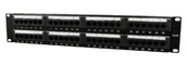 Pozostałe akcesoria sieciowe - Gembird Patch Panel 48 Portów 2U 19 Kat.5e z funkcją organizacji kabli czarny NP (NPP-C548CM-001) - miniaturka - grafika 1