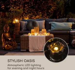 Blumfeldt Dharma, fontanna solarna LED, 48 x 72 x 41 cm (szer. x wys. x gł.), tworzywo Polyresin LEU13-Dharma-BR - Fontanny ogrodowe Blumfeldt Dharma, fontanna solarna LED, 48 x 72 x 41 cm (szer. x wys. x gł.), tworzywo Polyresin LEU13-Dharma-BR - Fontanny ogrodowe - miniaturka - grafika 5