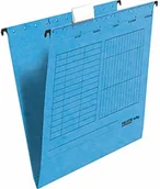 Teczki i skoroszyty - FALKEN Teczka zawieszkowa Falken Unireg opakowanie 25 szt. Wyprodukowano w Niemczech. Tekturowa A4 z plastikową fiszką do opisu niebieska Idealna do kartoteki do biur i urzędów. Certyfikat Błękitny Anioł 80002447 - miniaturka - grafika 1