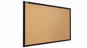 Tablice i flipcharty - Allboards Tablica korkowa 60x40 cm rama drewniana lakierowana CZARNA TK64BK - miniaturka - grafika 1