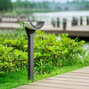 Lampenwelt Stylowe oświetlenie ścieżek LED HALF - Lampy ogrodowe - miniaturka - grafika 4