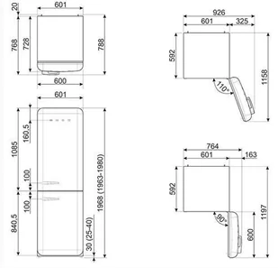 Lodówka Smeg FAB32LCR3 - Lodówki - miniaturka - grafika 5