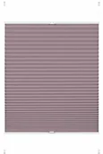 Żaluzje - Gardinia Easy Fix roleta plisowana Greta do zaciskania, nieprzejrzysta roleta składana, wszystkie elementy montażowe w zestawie, masa perłowa różowa, 80 x 130 cm (szer. x wys.) - miniaturka - grafika 1
