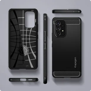 Spigen Etui Rugged Armor do Samsung Galaxy A53 5G Matte Black - Etui i futerały do telefonów - miniaturka - grafika 3