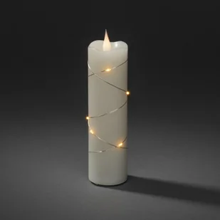 KonstSmide CHRISTMAS Świeca woskowa LED kremowa barwa bursztyn 17,8 cm - Oświetlenie świąteczne - miniaturka - grafika 2