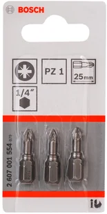 Bosch bit wkręcająca Extra Hart PZ 1, 25 mm 2607001554 - Klucze i nasadki - miniaturka - grafika 3