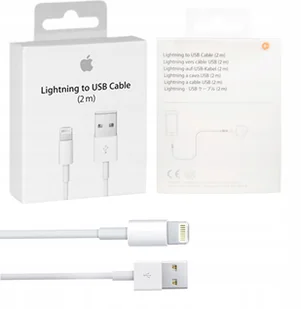 APPLE Kabel APPLE USB Lightning 2m MD819ZM/A 2m - Kable - miniaturka - grafika 2