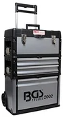 Wózki magazynowe - BGS aluminiowa skrzynka narzędziowa na kółkach, z szufladami i zdejmowanymi zbiornikami - miniaturka - grafika 1