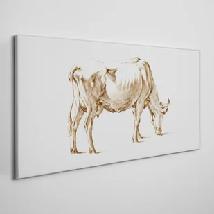 PL Coloray Obraz Canvas Rysunek zwierzę krowa 120x60cm - Obrazy i zdjęcia - miniaturka - grafika 2