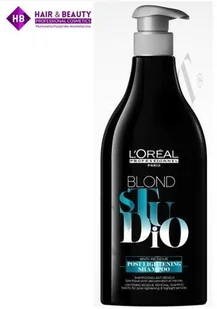 Loreal Blond Studio Post Lightening Szampon po dekoloryzacji 500 ml - Szampony do włosów - miniaturka - grafika 3