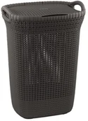 Kosze na bieliznę - Curver Kosz na bieliznę Knit 57 l brązowy - miniaturka - grafika 1