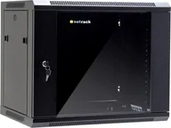 Szafy rack - NetRack szafa wisząca 19 9U/600x450mm czarna drzwi szklane otwierane boki (019-090-645-022) - miniaturka - grafika 1