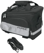 Sakwy rowerowe - FORCE SLIM sakwa na bagażnik 9L 896371 czarna - miniaturka - grafika 1