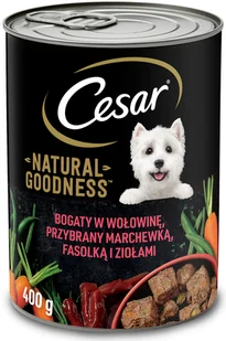 Cesar CES Puszka Mus Wołowina 400g-Mokra karma pełnoporcjowa dla dorosłych psów - Mokra karma dla psów - miniaturka - grafika 2