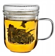 Kubki - Kubek Szklanka Filiżanka Szklana Z Zaparzaczem 310 - miniaturka - grafika 1