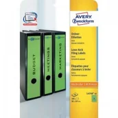 Etykiety do drukarek - Etykiety Zweckform Na Segregatory 38 x 297 Zielone 20 ark ZW473-4 - miniaturka - grafika 1