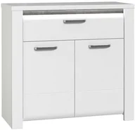 Komody - shumee shumee Komoda Biały Beton ciemnoszary - miniaturka - grafika 1