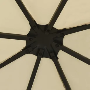 vidaXL Altana ze sznurem lampek, 3x3 m, kremowa! 3070320 - Altany ogrodowe - miniaturka - grafika 4