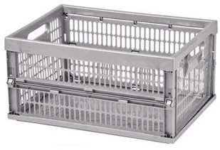 Curver Poland Sp z o o KOSZ SKŁADANY SREBRNY zakupy dla domu i biura 175379 - Kosze na bieliznę - miniaturka - grafika 2