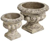 Donice - Belldeco GIARDINO Donica Puchar, beżowy, 34x34x24 cm - miniaturka - grafika 1