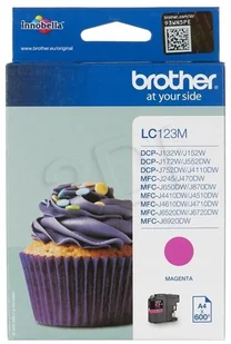 Brother Tusz Brother czerwony LC123M=LC-123M, 600 str. EXPBROABR0126 - Tusze oryginalne - miniaturka - grafika 2
