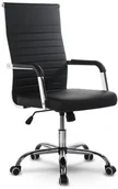 Fotele i krzesła biurowe - SOFOTEL Fotel biurowy SOFOTEL Boston, czarny - miniaturka - grafika 1