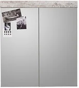 Półki łazienkowe - Trendteam cc40568 łazienka szafka z lustrem biały Canyon pinia, szer. x wys. x głęb. 72 x 79 x 17 cm 125940568 - miniaturka - grafika 1