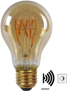 Lucide Żarówka LED E27 A60 4W 2 200 K bursztyn czujnik - Żarówki LED - miniaturka - grafika 2