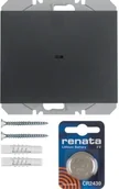 Systemy inteligentnych domów - Berker Hager Hager KNX RF K.1/K.5 antracyt ścienny nadajnik radiowy 1-krotny płaski quicklink B_85655275 - miniaturka - grafika 1