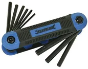 Klucze i nasadki - Silverline Silver Line 763580 z klapką profesjonalna klucz imbusowy, calowo wykończony, komplet 9-częściowy 5/64  1,4 cala 763580 - miniaturka - grafika 1